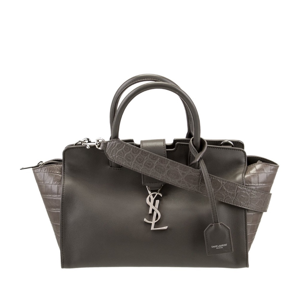 Saint Laurent Gray Leather Handbag - Picture 2 of 5
